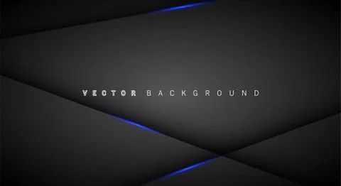 Blue light line shadow dark grey luxury background Stock Illustration