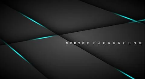 Blue light line shadow dark grey luxury background Illustrazione stock