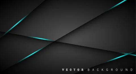 Blue light line shadow dark grey luxury background Illustrazione stock