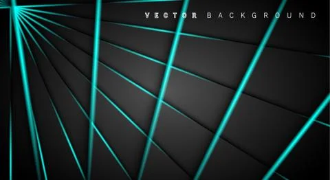 Blue light line shadow dark grey luxury background Stock Illustration