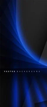 Blue light line shadow dark grey luxury background Stock Illustration