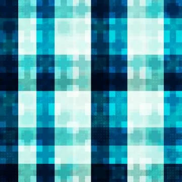 Blue light mosaic seamless pattern Stock Illustration
