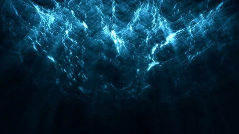 Blue Light Ocean Bottom View Vidéo 325620625