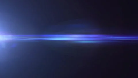 Blue light optical lens flare animation on black background Stock Footage 313341318