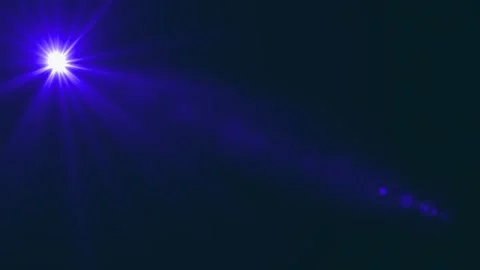 Blue Light optical lens From Projector With Smoke 4K stock video Video stock 296324478