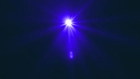 Blue Light optical lens From Projector With Smoke 4K stock video Video stock 296324481
