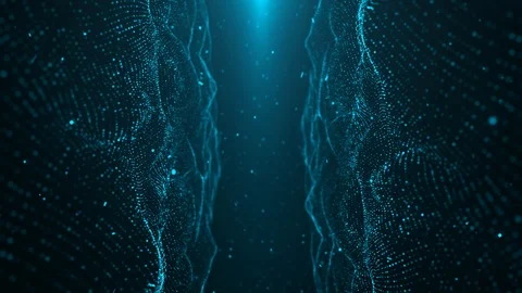 Blue Light Particle Looped Background 04 스톡 동영상 107686345
