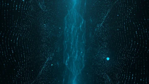 Blue Light Particle Looped Background 05 Stock Footage 107686359