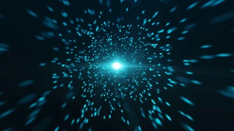 Blue Light Particle Looped Background 12 Stock Footage 107686407