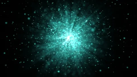 Blue Light Particles Video stock 112662438