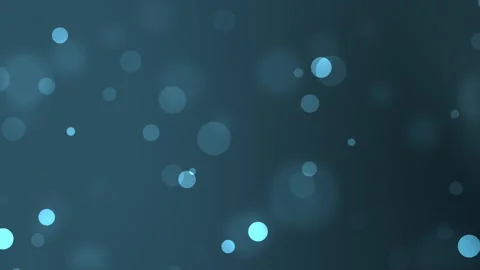 Blue Light Particles Gently Floating in Dark Abstract Background Stockbeeldmateriaal 334843436