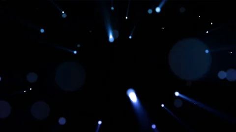Blue Light Particles Overlay Stock Footage 85242566