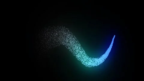 Blue light particles streaking across screen abstract motion effect background Stock Footage 313949465