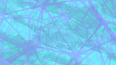 Blue light passes through a moving geometric structure. 3d render loop animation Stock Footage 215585688