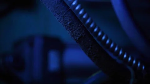 Blue Light Pipes Stock-Footage 134573919