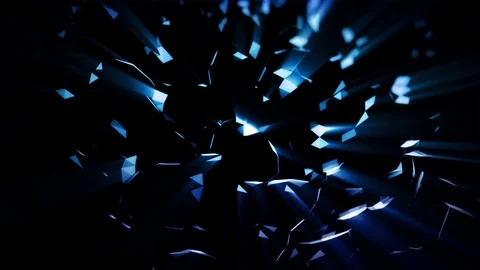 Blue Light Polygonal Background Stock Footage 82704250