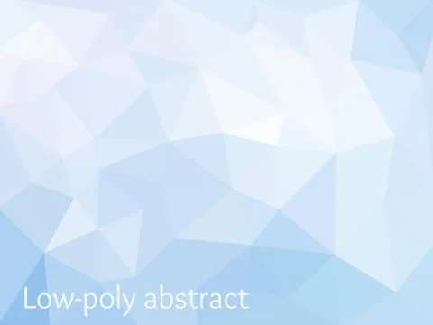 Blue Light Polygonal Mosaic Background Stock Illustration