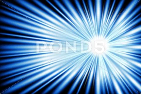 Blue light ray of your power. Stock Illustration