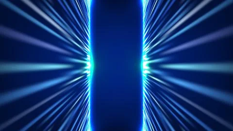 Blue light rays bursting from dark high speed motion abstract background fo.. 스톡 일러스트