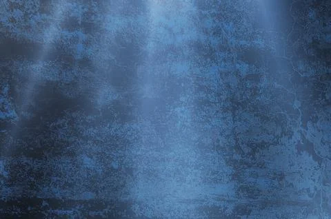 Blue light rays on dark blue background. Abstract blue light background. Stock Photos