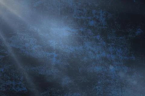 Blue light rays on dark blue background. Abstract blue light background. Stock Photos