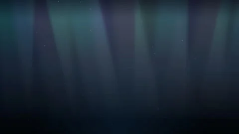 Blue light rays shining down through dark water with floating particle Stock Footage 335938724