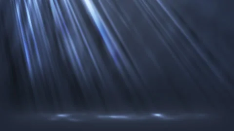 Blue light rays with volumetric smoke animation in seamless loop. Stock Footage 322864890
