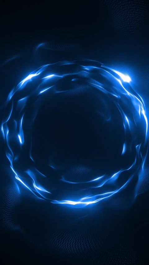 Blue Light Ring Stock Footage 317588556