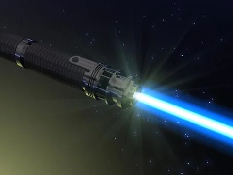 Blue light saber Stock Illustration