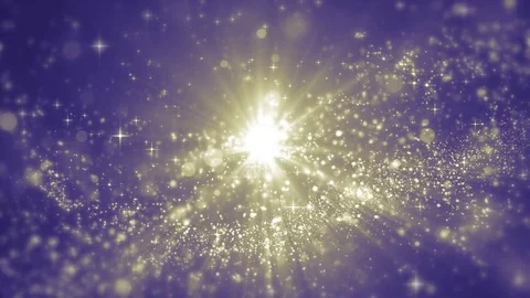 Blue light shine particles bokeh, holiday concept. Christmas animated gold ba Stock Footage 82577485