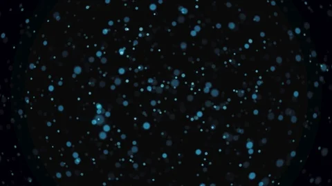 Blue light shine particles bokeh on black background Stock Footage 123851893