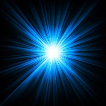 Blue Light Shining From Darkness Vector Illustration Illustrazione stock