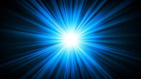 Blue Light Shining From Darkness, Vector Illustration Stock-Illustration