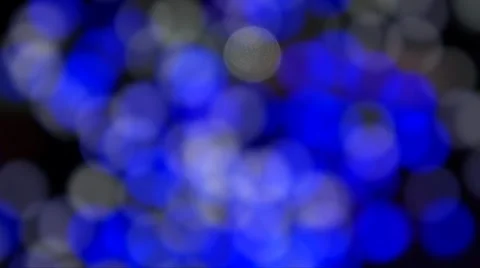 Blue light show (Un-sharp) Blur lights Video stock 46184008