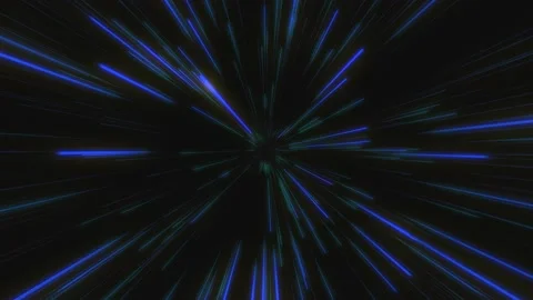 Blue Light Speed Animation Video stock 154004020