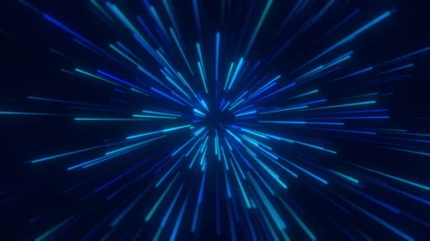 Blue Light Speed Lines Technology Background Loop Dark Futuristic Sci Fi Mo.. Stock Footage 291960609