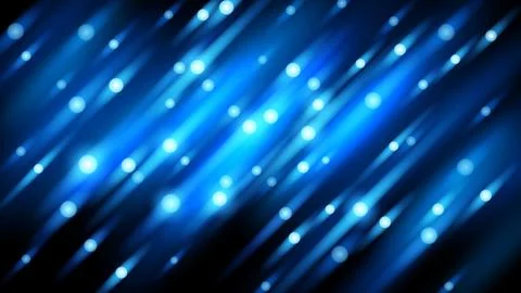 Blue Light Speed Motion, Widescreen Background, Vector Illustration Stock Illustration