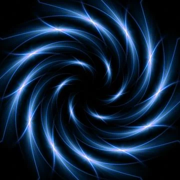 Blue light spiral Stock Illustration