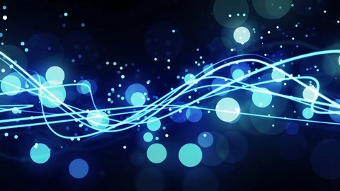 Blue Light Streak Flow Stock Footage 91054451