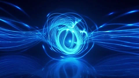 Blue Light Swirling Energy Vortex Motion 4k Video Stock Footage 330335953