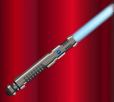 Blue Light Sword Weapon Handle Illustration