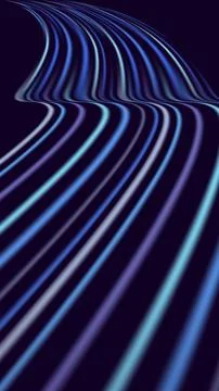 Blue light trails abstract background with futuristic motion speed and digi.. Stock Illustration