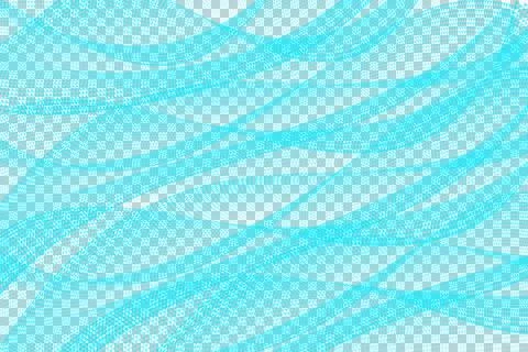 Blue light wave abstract transparent background Stock Illustration