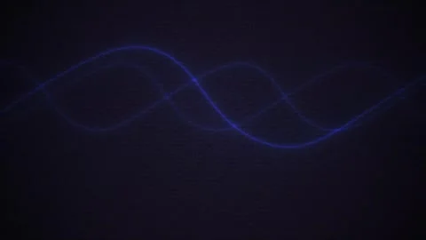 Blue Light Waves on Black Background. Stock Footage 335104872
