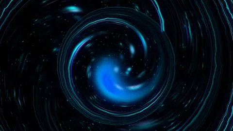 Blue light wormhole vortex Stock Illustration