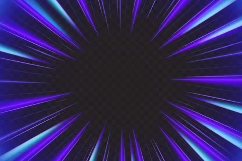 Blue light zoom isolated on transparent background 스톡 일러스트