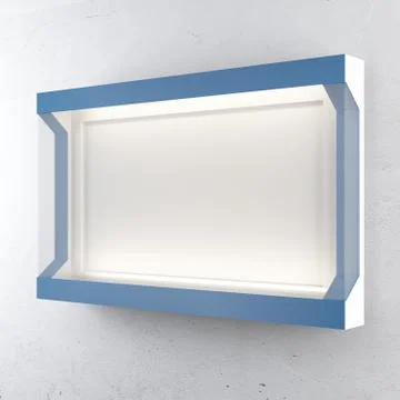 Blue lightbox イラスト素材