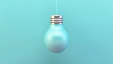 Blue lightbulb Stock Illustration