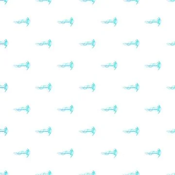 Blue lightning arrow pattern creating electric discharge Stock Illustration