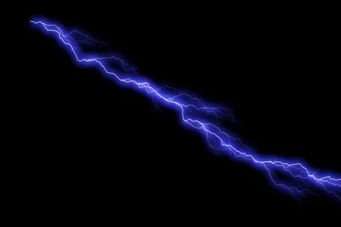 Blue Lightning Bolt Stock Footage 65262